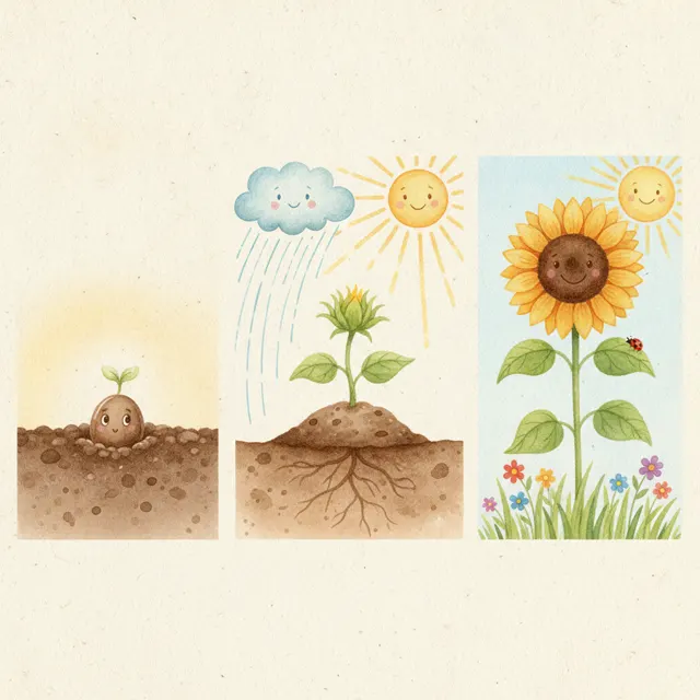 The Little Seed's Big Day story for kids illustration