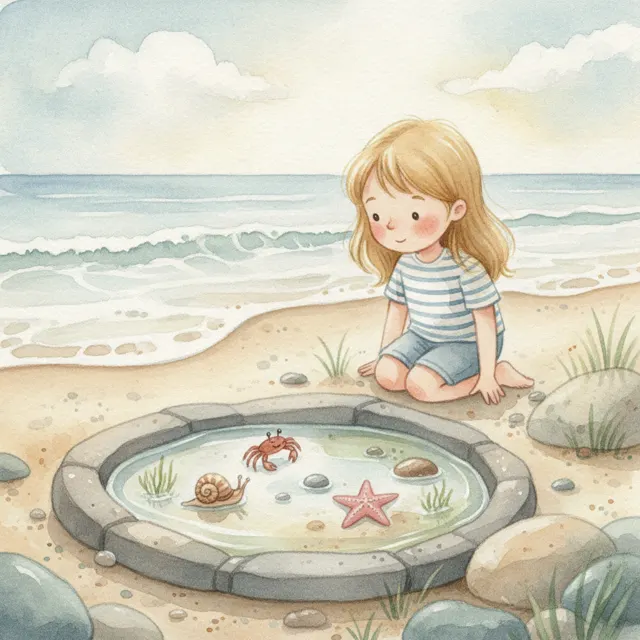 The Little Tide Pool story for kids illustration