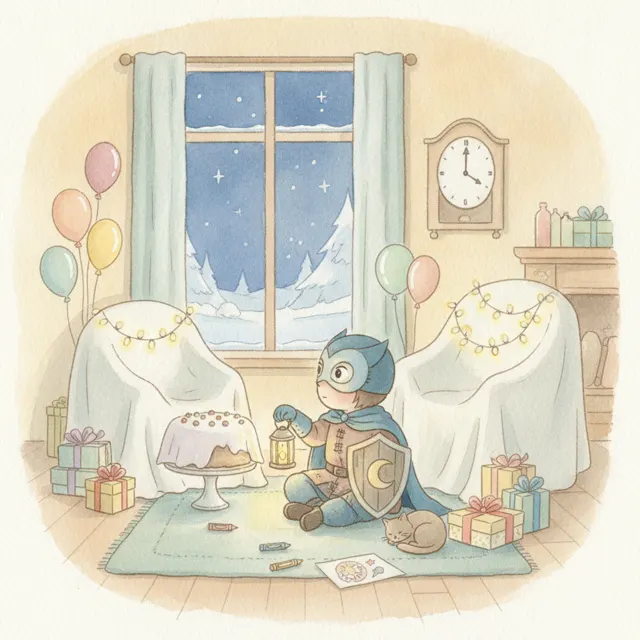 The Long Night of Waiting story for kids illustration