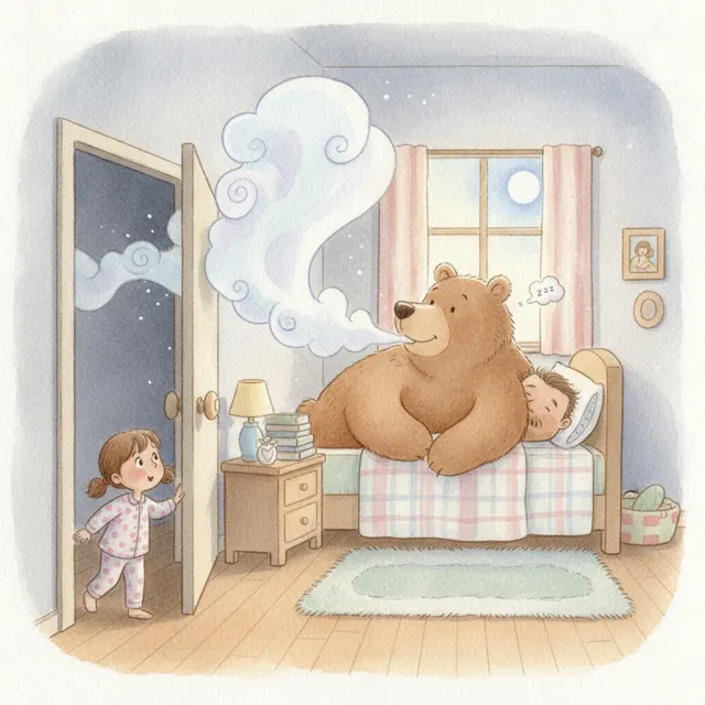 The Loudest Snore in the House story for kids illustration