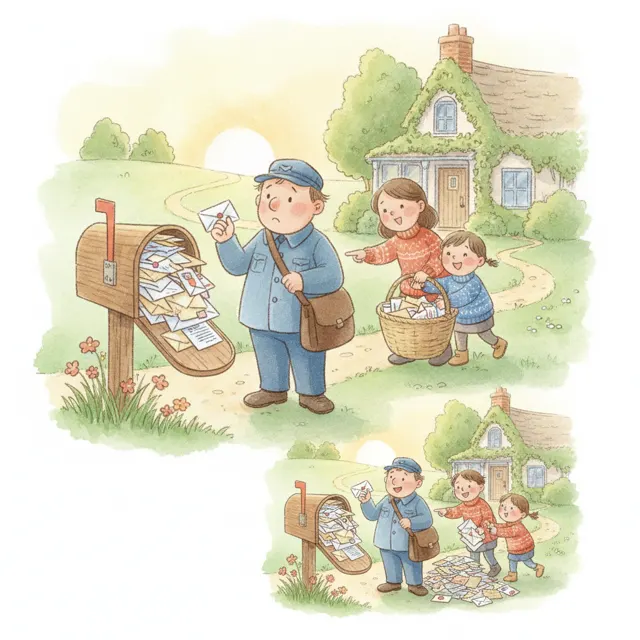 The Mailbox That Was Too Full story for kids illustration