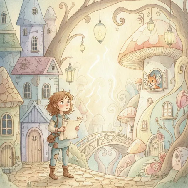 The Mapmaker's Apprentice story for kids illustration