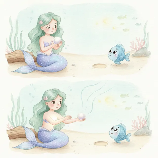 The Mermaid Who Told the Truth story for kids illustration