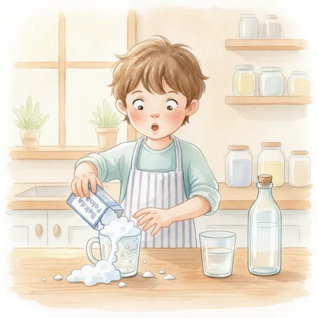 The Mistake That Became a Discovery story for kids illustration