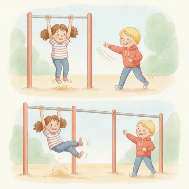 The Monkey Bars story for kids illustration