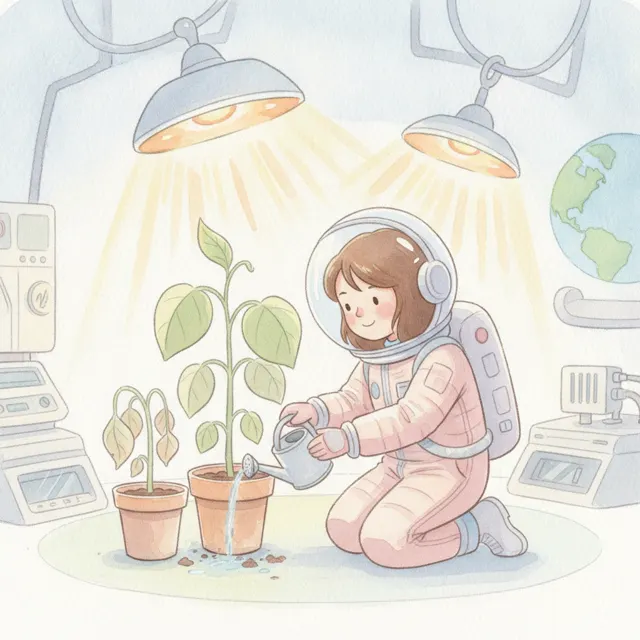 The Moon Garden story for kids illustration