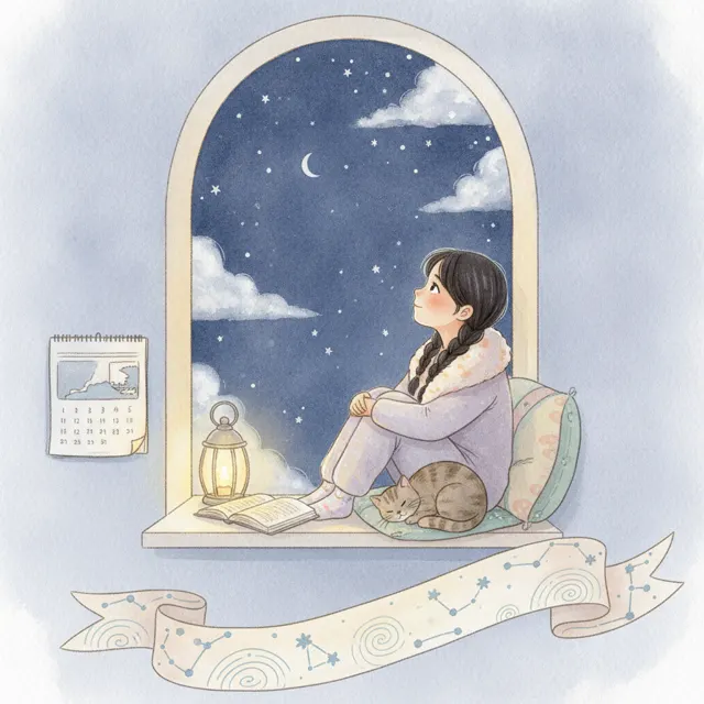 The Moon That Began the Month story for kids illustration