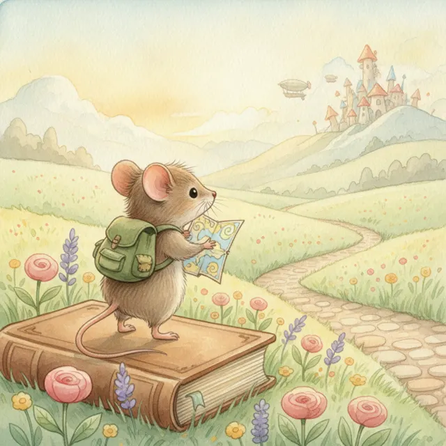 The Mouse's Great Adventure story for kids illustration
