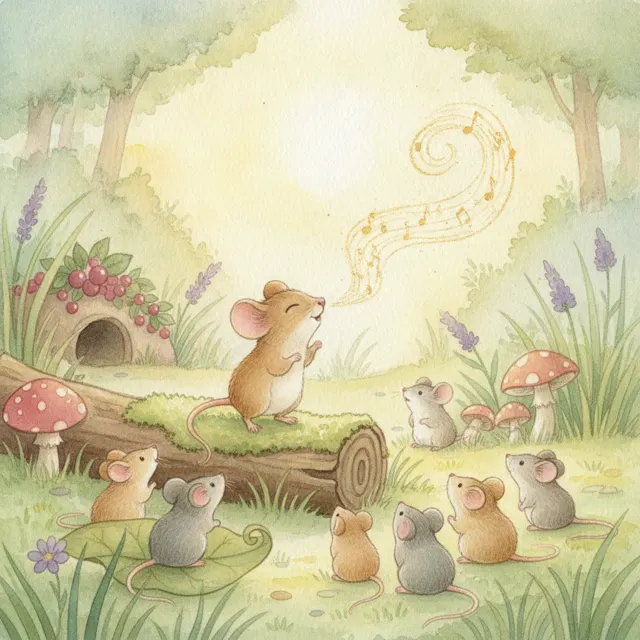 The Mouse Who Could Whistle story for kids illustration