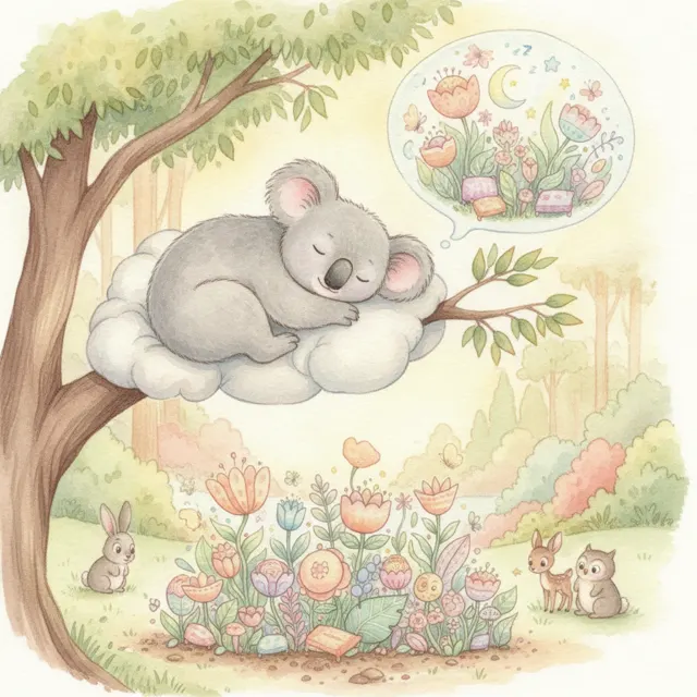 The Nap That Grew a Garden story for kids illustration