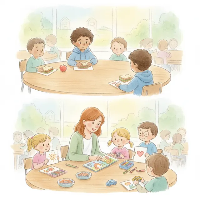 The New Boy story for kids illustration