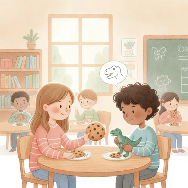 The New Boy Who Didn't Talk story for kids illustration
