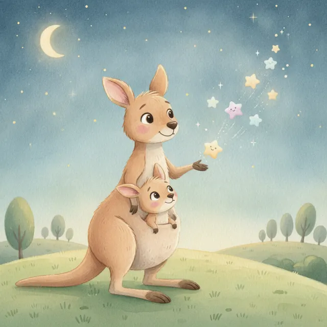 The Night the Stars Hopped story for kids illustration