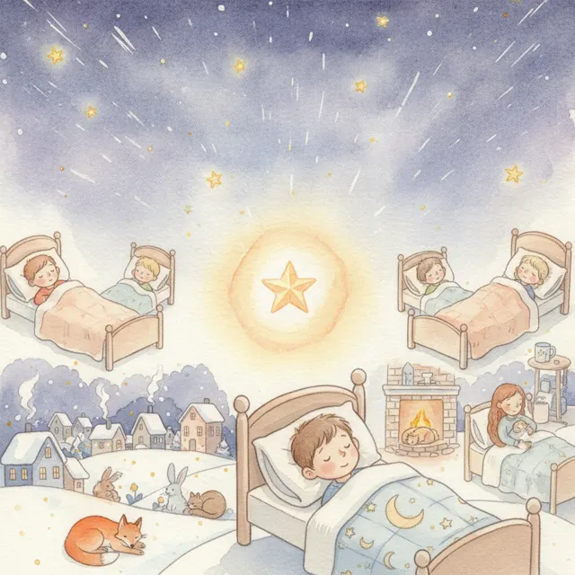 The Night the Stars Took Their Time story for kids illustration