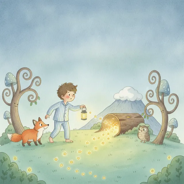 The Night the Stars Went Out story for kids illustration