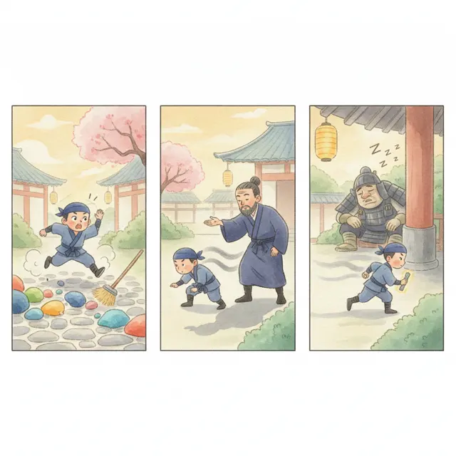 The Ninja Who Slowed Down story for kids illustration