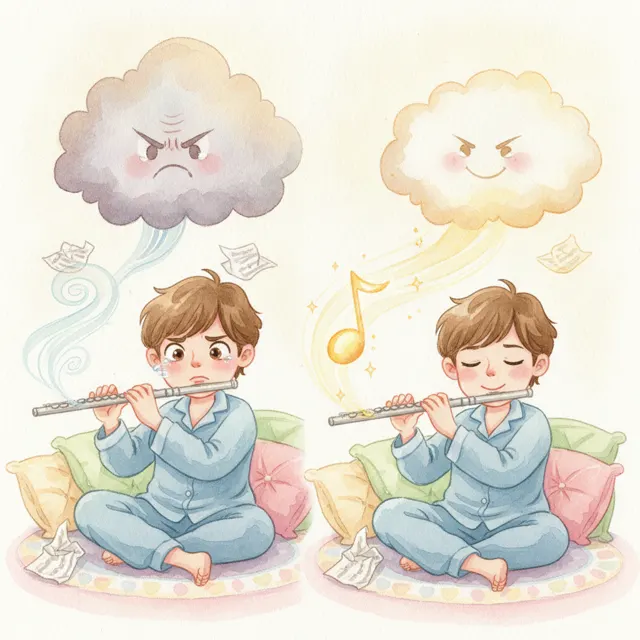 The Note That Would Not Come Out story for kids illustration