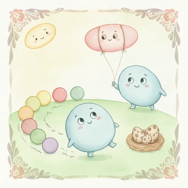 The Oval Who Was Not a Circle story for kids illustration