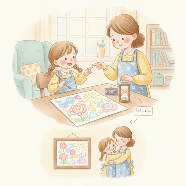 The Paint That Must Dry story for kids illustration