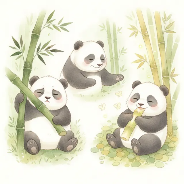 The Panda Who Learned to Wait story for kids illustration