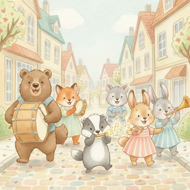 The Parade Needs a New Sound story for kids illustration