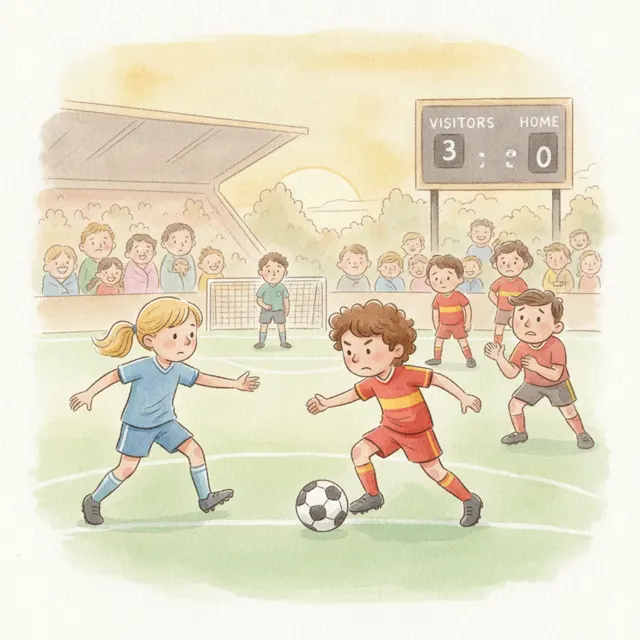 The Pass That Won the Game story for kids illustration