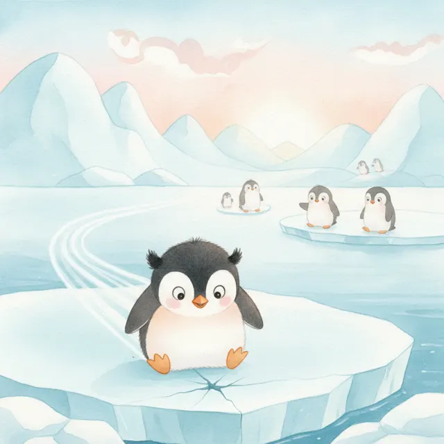 The Penguin Who Listened to the Ice story for kids illustration