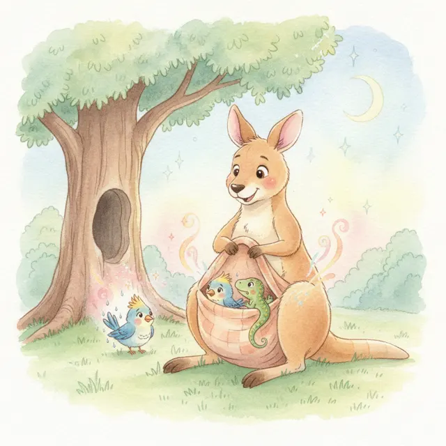 The Pouch That Was Never Too Small story for kids illustration