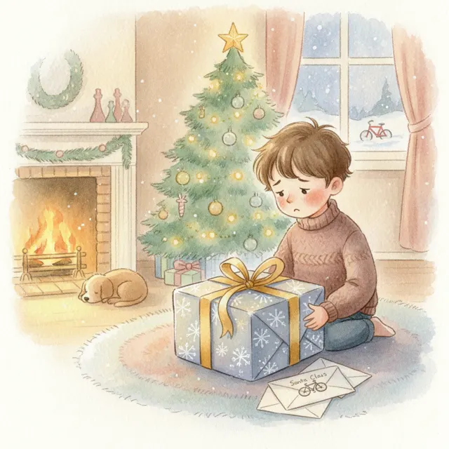 The Present That Wasn't Wanted story for kids illustration