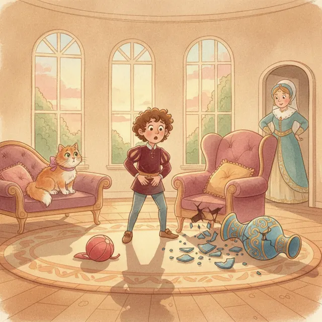 The Prince Who Broke the Vase story for kids illustration