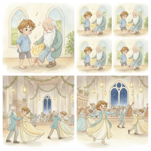 The Prince Who Learned to Dance story for kids illustration