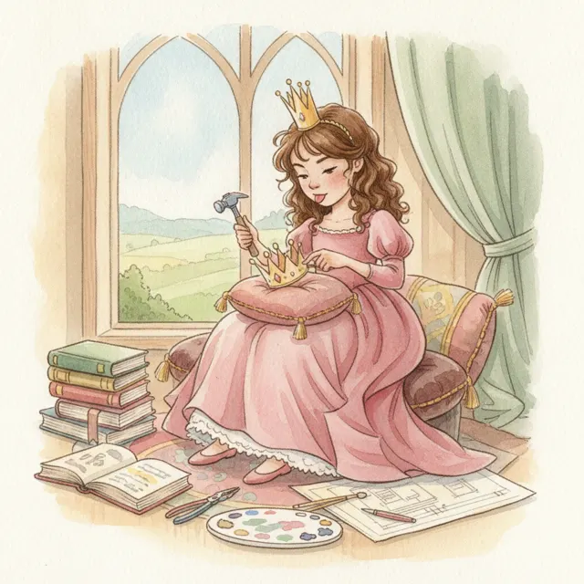 The Princess Who Asked for Help story for kids illustration