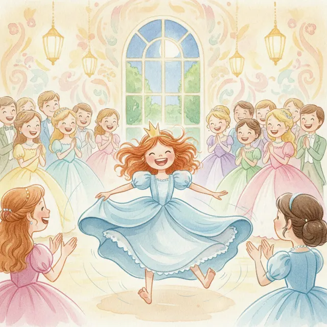 The Princess Who Could Not Dance story for kids illustration