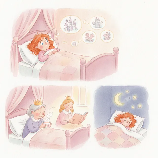 The Princess Who Could Not Sleep story for kids illustration