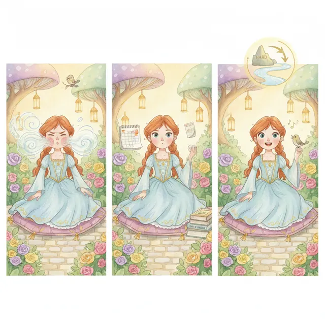 The Princess Who Learned to Whistle story for kids illustration