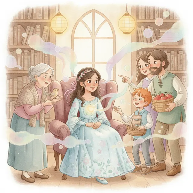 The Princess Who Listened story for kids illustration
