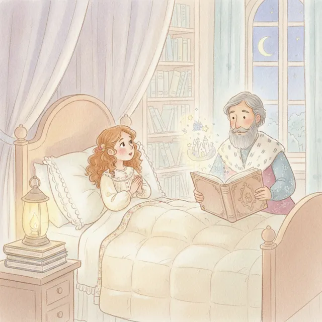 The Princess Who Loved Stories story for kids illustration