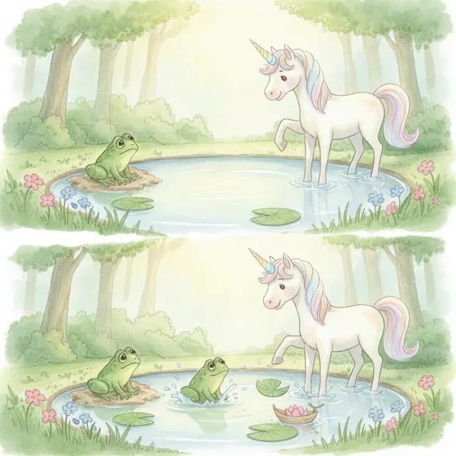The Puddle Gift story for kids illustration