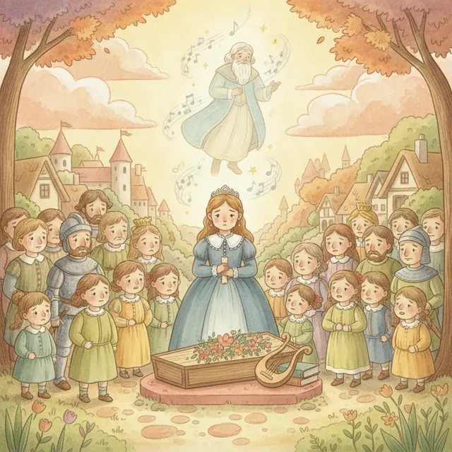 The Queen Who Cried story for kids illustration