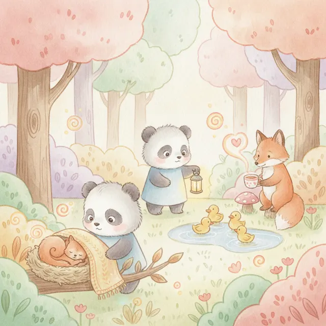 The Quiet Gift story for kids illustration