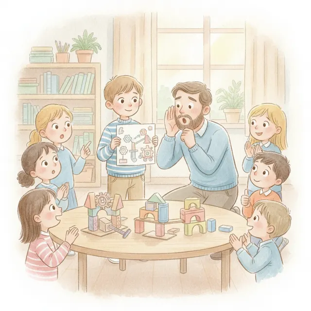 The Quiet Kid's Big Idea story for kids illustration