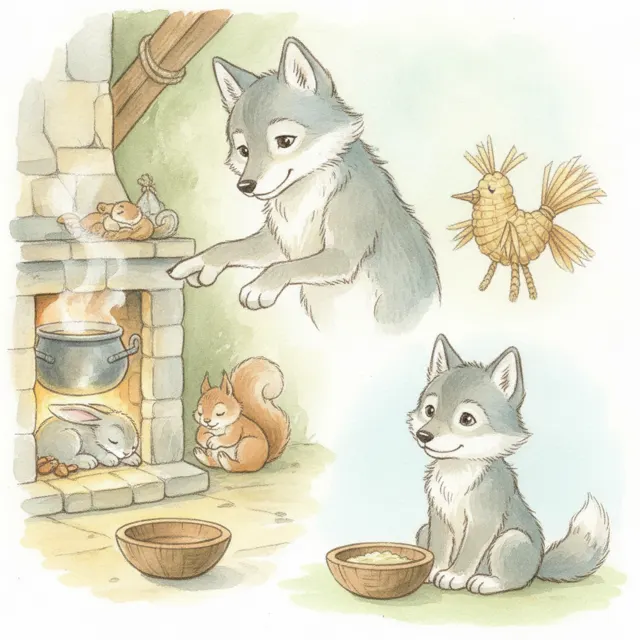 The Quiet Pup Learns to Wait story for kids illustration