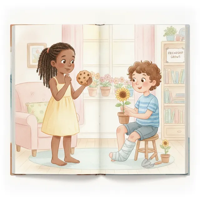 The Quiet Thank You story for kids illustration