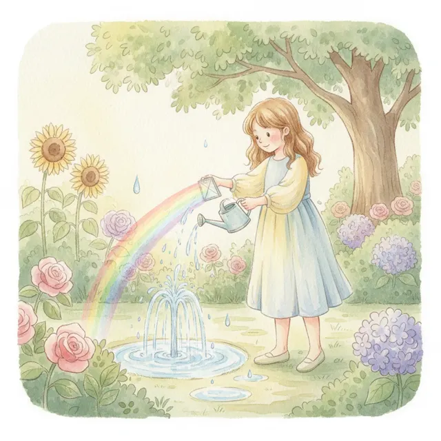 The Rainbow Maker story for kids illustration