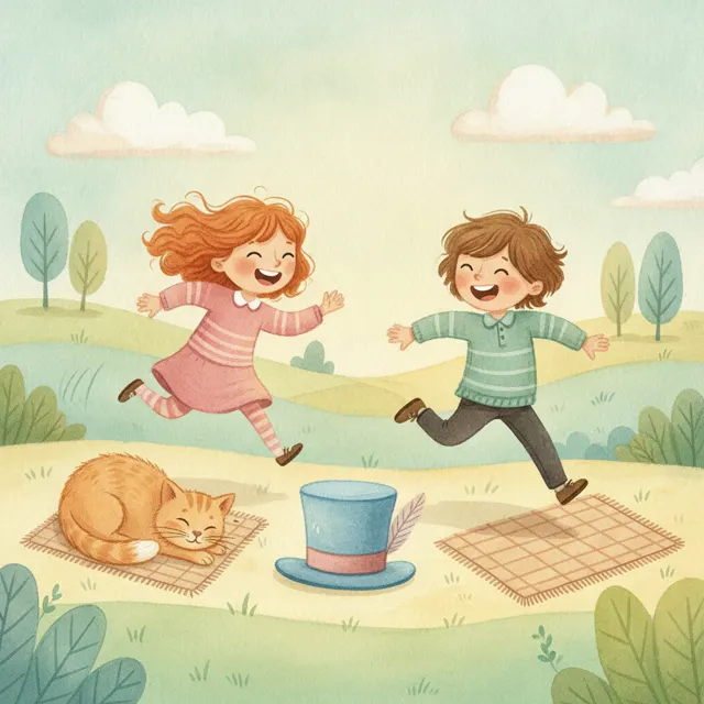 The Rhyming Race story for kids illustration