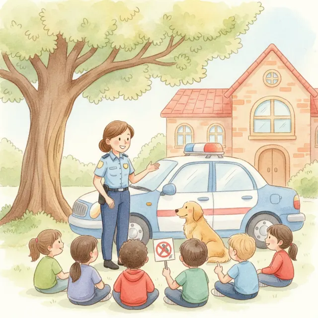 The Safety Lesson story for kids illustration