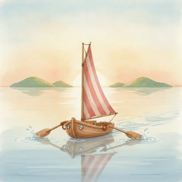 The Sailboat Who Lost Her Wind story for kids illustration