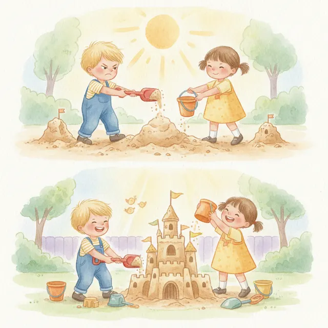 The Sandbox Kingdom story for kids illustration