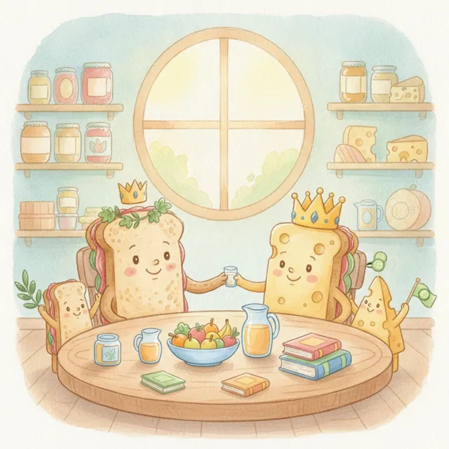The Sandwich Summit story for kids illustration
