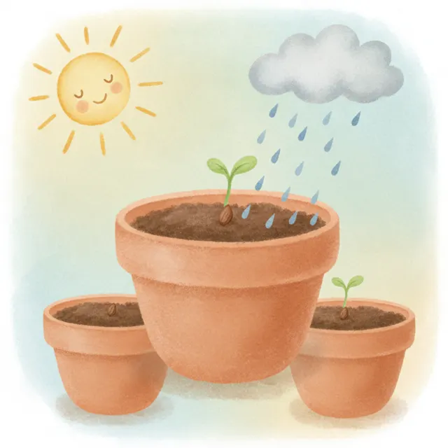 The Seed That Waited story for kids illustration
